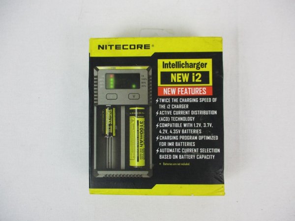 Nitecore Intellicharger NEW i2 für 1.2V, 3.7V, 4.2V, 4.35V Batterien