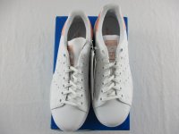 Adidas Stand Smith J Junior Damen Sneaker, Gr. 38 2/3, Weiß/Rosa