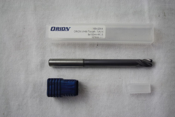 ORION Vollhartmetall-Torusfräser TiAlN Z4 8x100 mm R=0.Best.Nr.:16942064