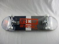 Hasbro Nerf 7-lagiges Holzdeck Skateboard mit Double-Kick