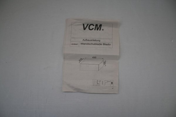 VCM Wandschublade „Blado 1“ Sonoma-Eiche 45x15x31,5cm