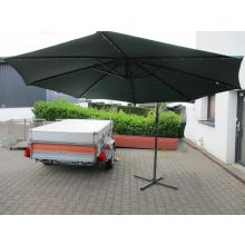 Arebos Sonnenschirm mit 40 LEDs Solar Anthrazit 300x245cm