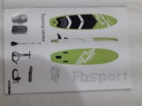 Fbsport Stand up Paddle Board SUP 320 x 78 x 15cm 128kg mit Pumpe fruit green
