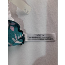 Iris&Lilly Badeanzug Tropical grün/Multicolor tropischer Blumenschmuck Gr. L