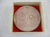 DDR Keramik Medaille 125 Fernmeldeverkehr Karl-Marx-Stadt...