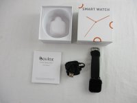 Coulax Smartwatch Fitness Tracker 1.4 Zoll Schwarz für iOS Android