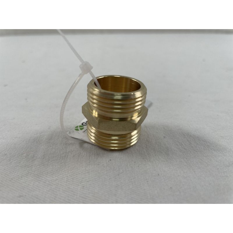 GreenX 1x Schlauchstück Doppelnippel mit Außengewinde 26.44 mm 3/4" 16053