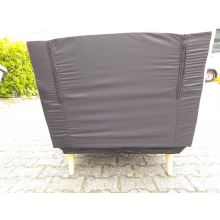 Happy Home Sessel Schlafsessel mit Kissen verstellbarer Rückenlehne  Hellgrau