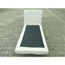 Happy Home Sessel Schlafsessel mit Kissen verstellbarer Rückenlehne  Hellgrau