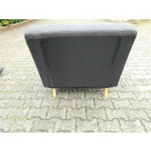 Happy Home Sessel Schlafsessel mit Kissen verstellbarer Rückenlehne Dunkelgrau