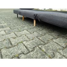 Happy Home Sessel Schlafsessel mit Kissen verstellbarer Rückenlehne Dunkelgrau