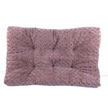 KSIIA Hundebett Kissen flauschig waschbar  rutschfester Unterseite Braun 90x60cm