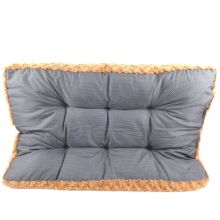 KSIIA Hundebett Kissen flauschig waschbar  rutschfester Unterseite Braun 90x60cm