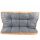 KSIIA Hundebett Kissen flauschig waschbar  rutschfester Unterseite Braun 90x60cm