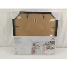 Walther 3D  Bilderrahmen Holz Stockholm schwarz 40x40 cm Passepartout 30x30 cm