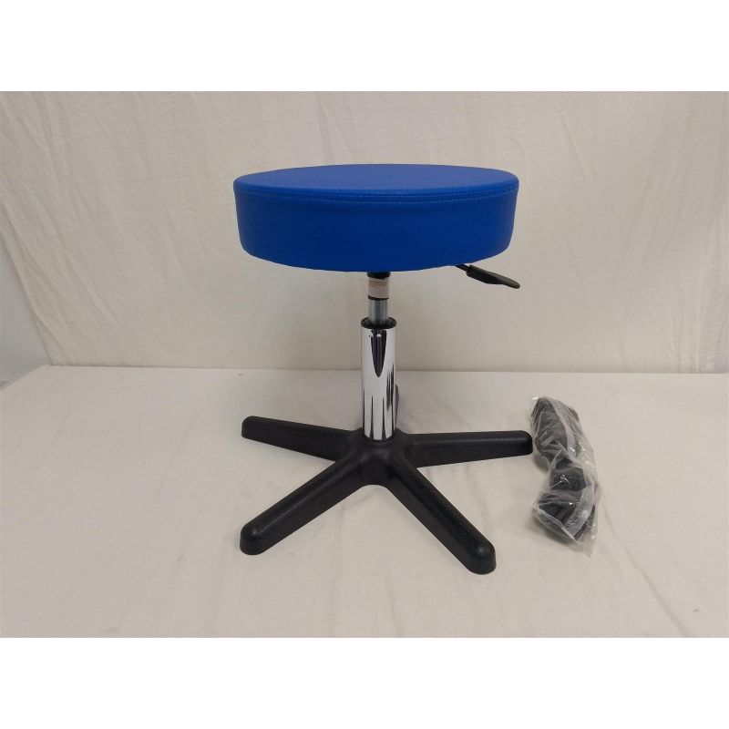 TRESKO Rollhocker Drehhocker  höhenverstellbar 360 Grad drehbar Blau