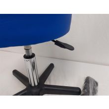 TRESKO Rollhocker Drehhocker  höhenverstellbar 360 Grad drehbar Blau