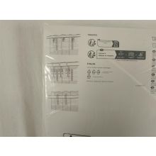 Ikea Silverlönn Gardinen Paar mit Gardinenband Weiß 145x300 cm