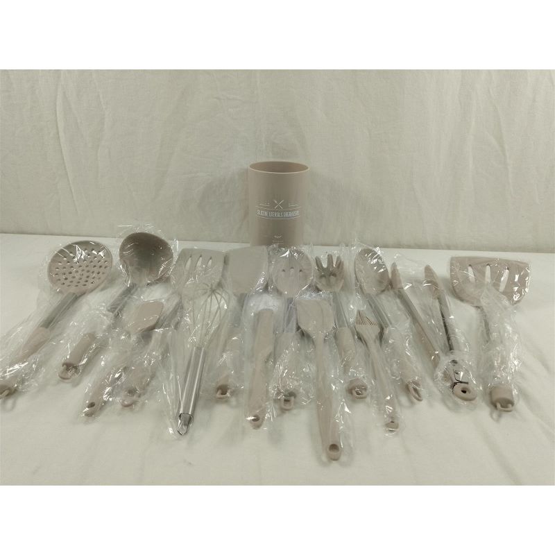 Stilvora Kochbesteck Set 12er Silikon Küchenutensilien Küchenhelfer Kochbesteck