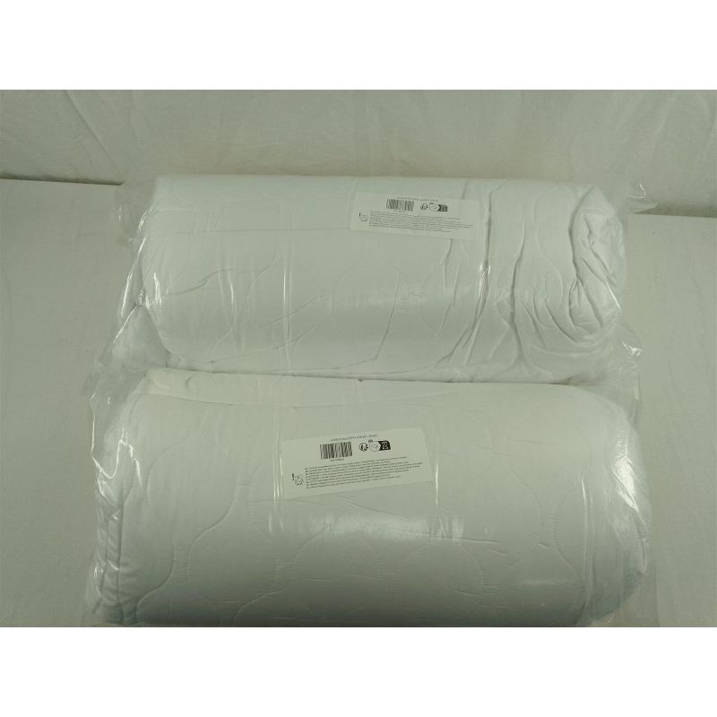 Kopfkissen Gesteppte Kissen 2er Set 80x80 cm Weiß Leicht und Atmungsaktiv