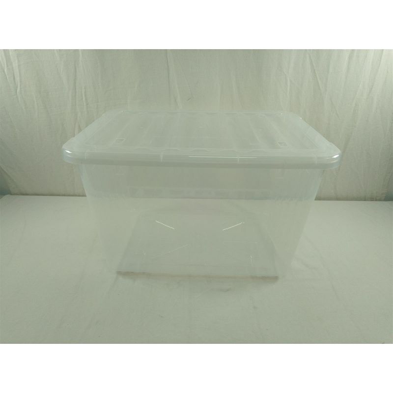 2mGoods 4er Set robuste Aufbewahrungsboxen 60L mit Deckel Tragegriff und Rollen