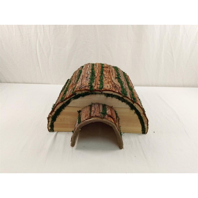 Relaxdays Igelhaus Hütte aus Holz für Überwinterung Tannenholz Moos