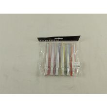 SANSHIN Perfect Abteilclips 12 cm Bunt 6 Stück