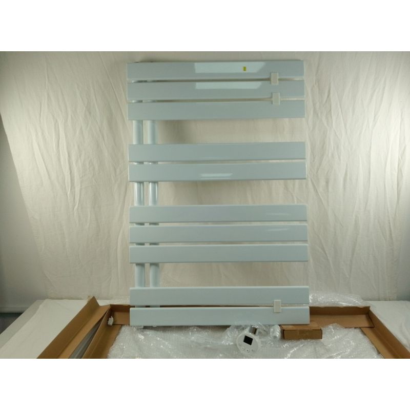 ESFTR Elektrischer Handtuchheizkörper Heizkörper 90x60 cm Weiß Mit Thermostat
