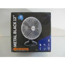 Sonnenkönig Metal Black 12 Zoll Tischventilator schwarz